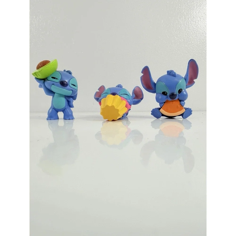 Disney Stitch Feed Me Series‎ Lot Of 3 Avocado Cupcake Orange Slice